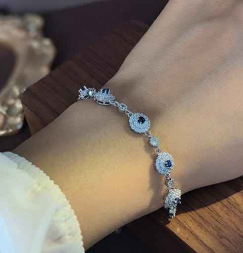 Silver Sapphire Bracelet