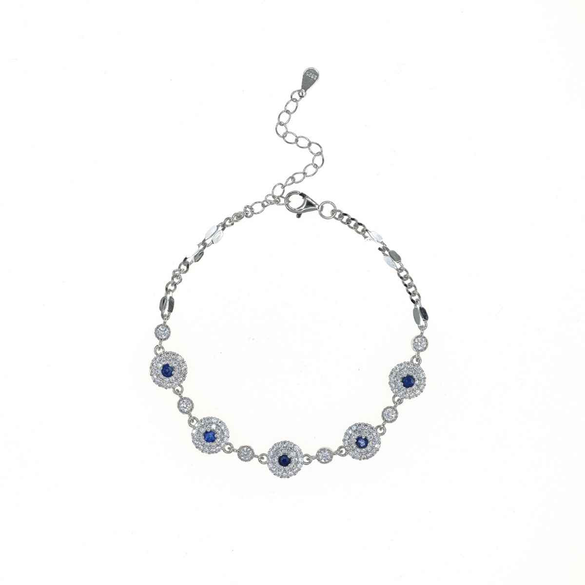 Silver Sapphire Bracelet