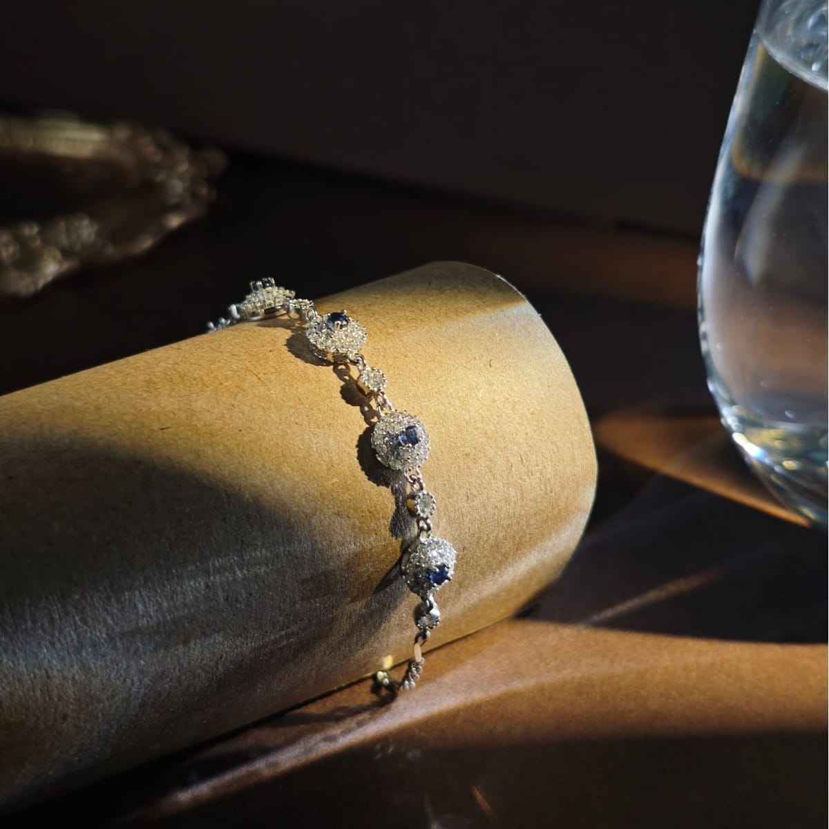 Silver Sapphire Bracelet