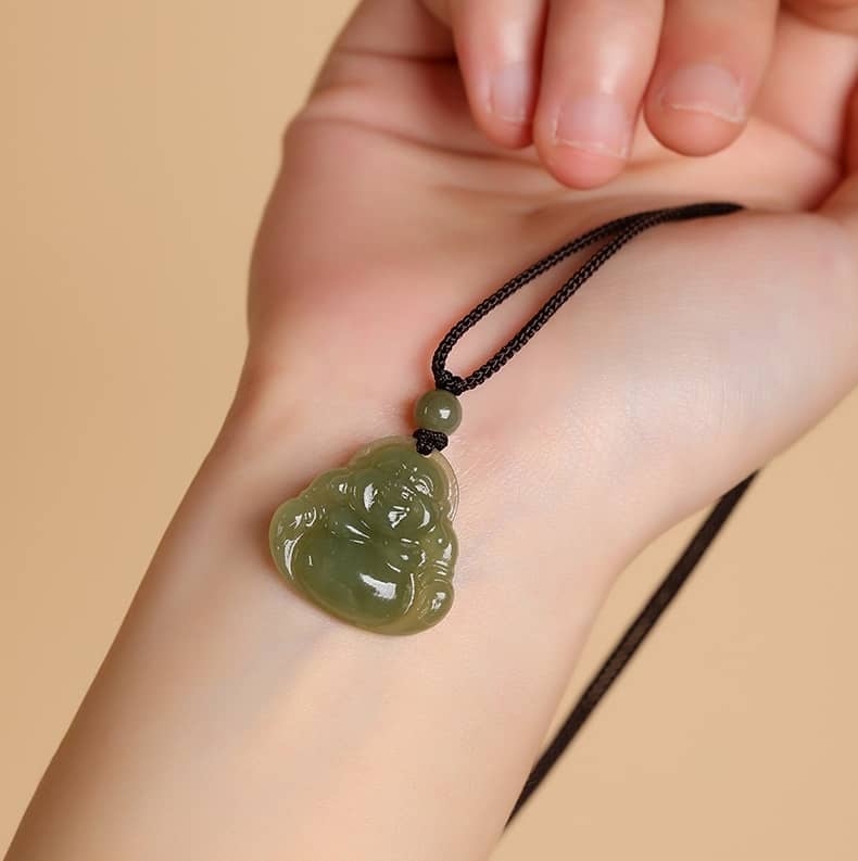 jade buddha necklace