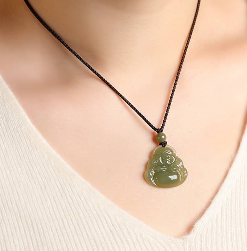 jade buddha necklace