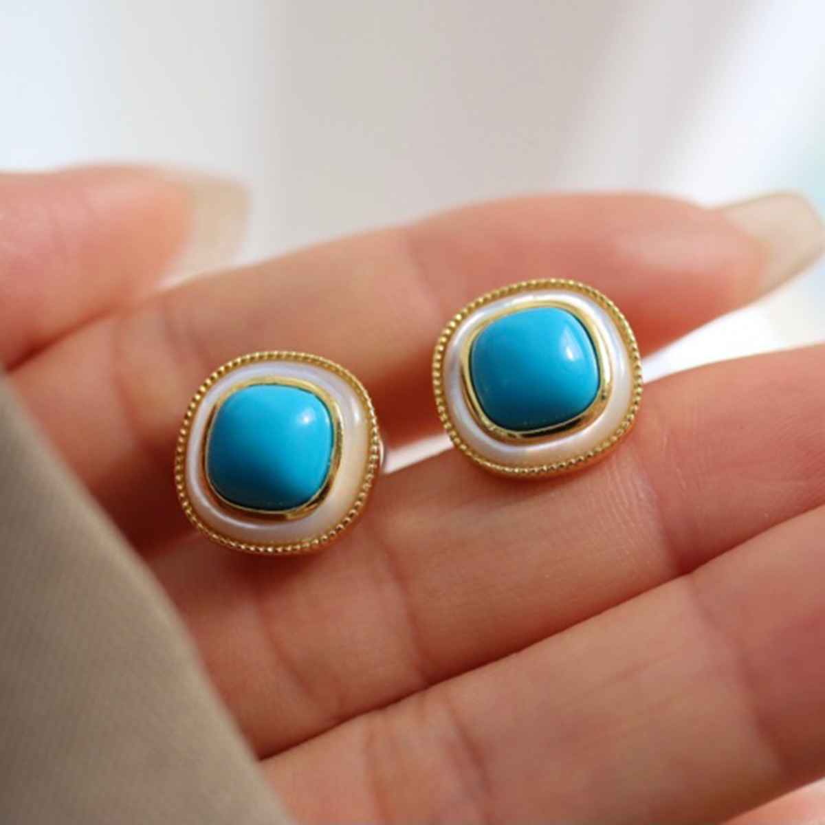 Turquoise Stud Earrings