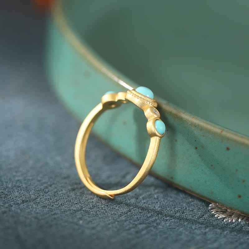 Gold Turquoise Ring