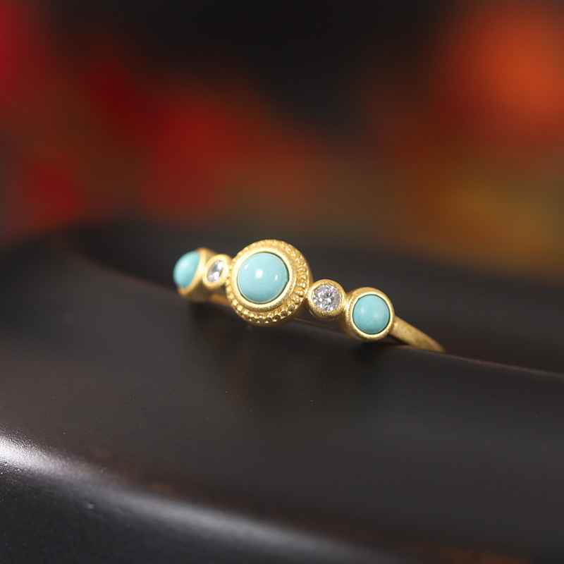 Gold Turquoise Ring