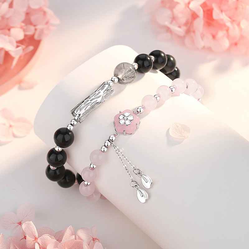 Silver Obsidian Bracelet - Matching Bracelets