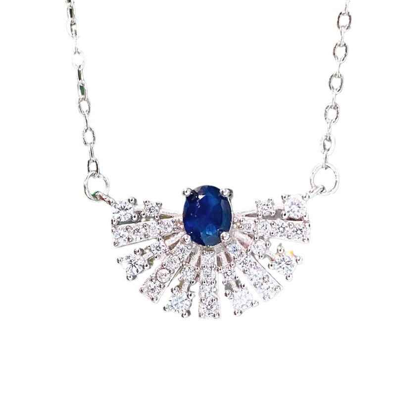 Sapphire Diamond Necklace