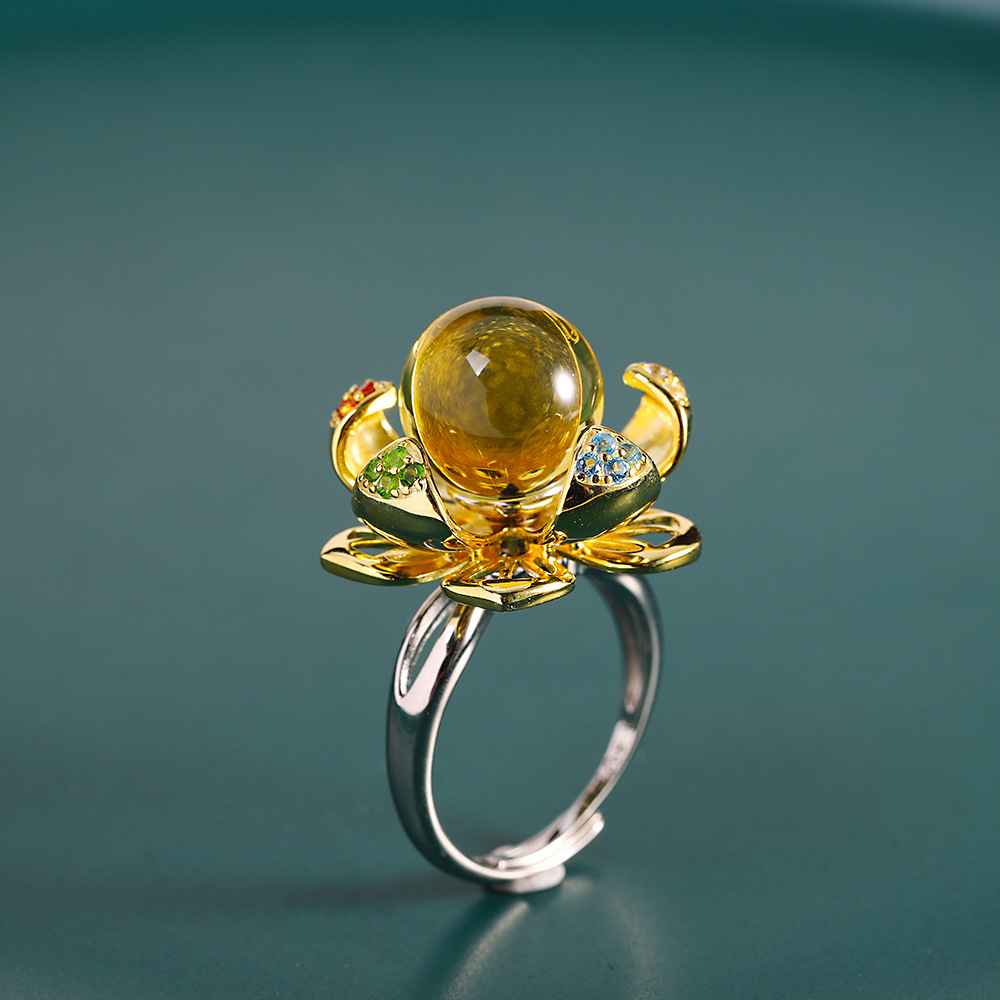 amber wedding ring