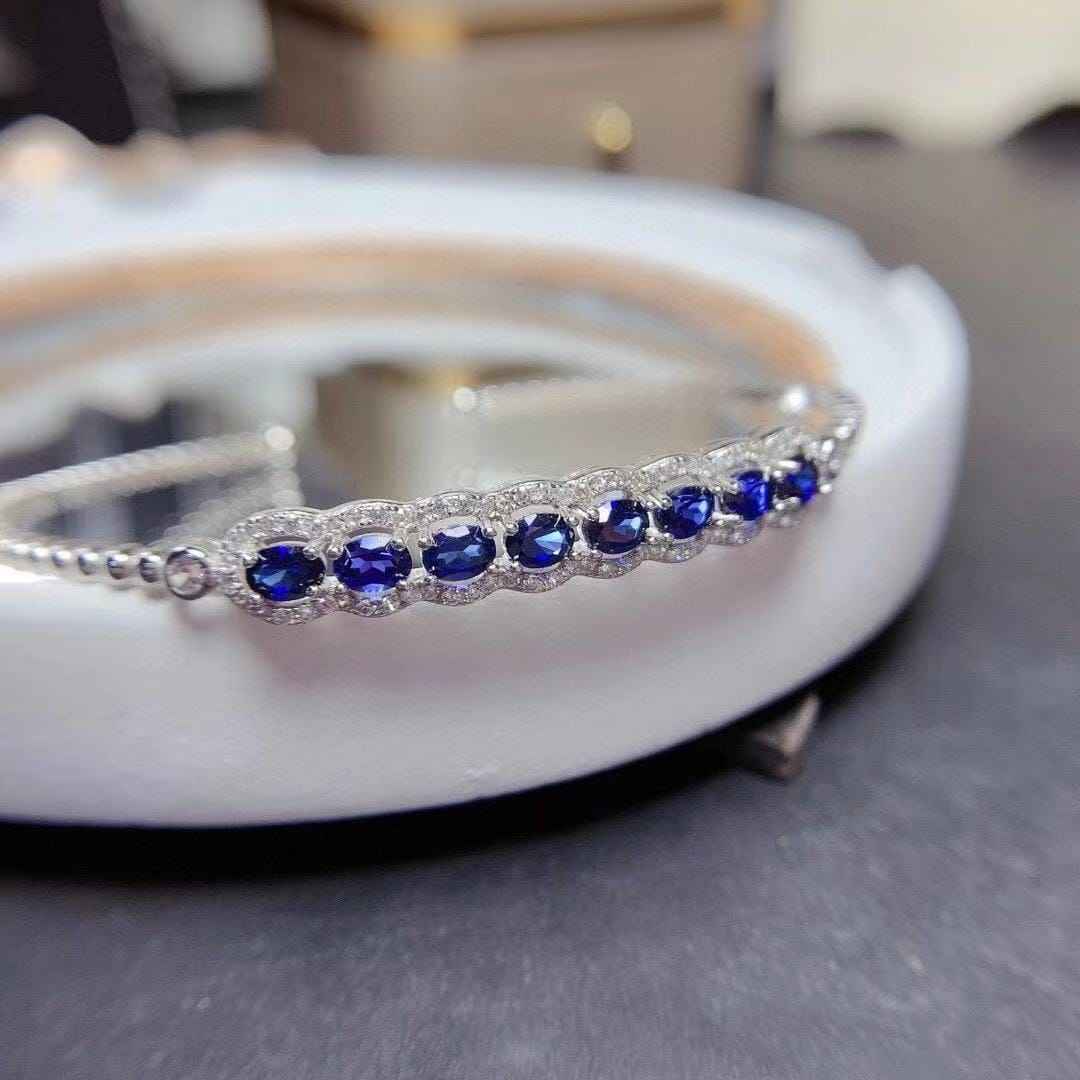 sapphire bangle bracelet