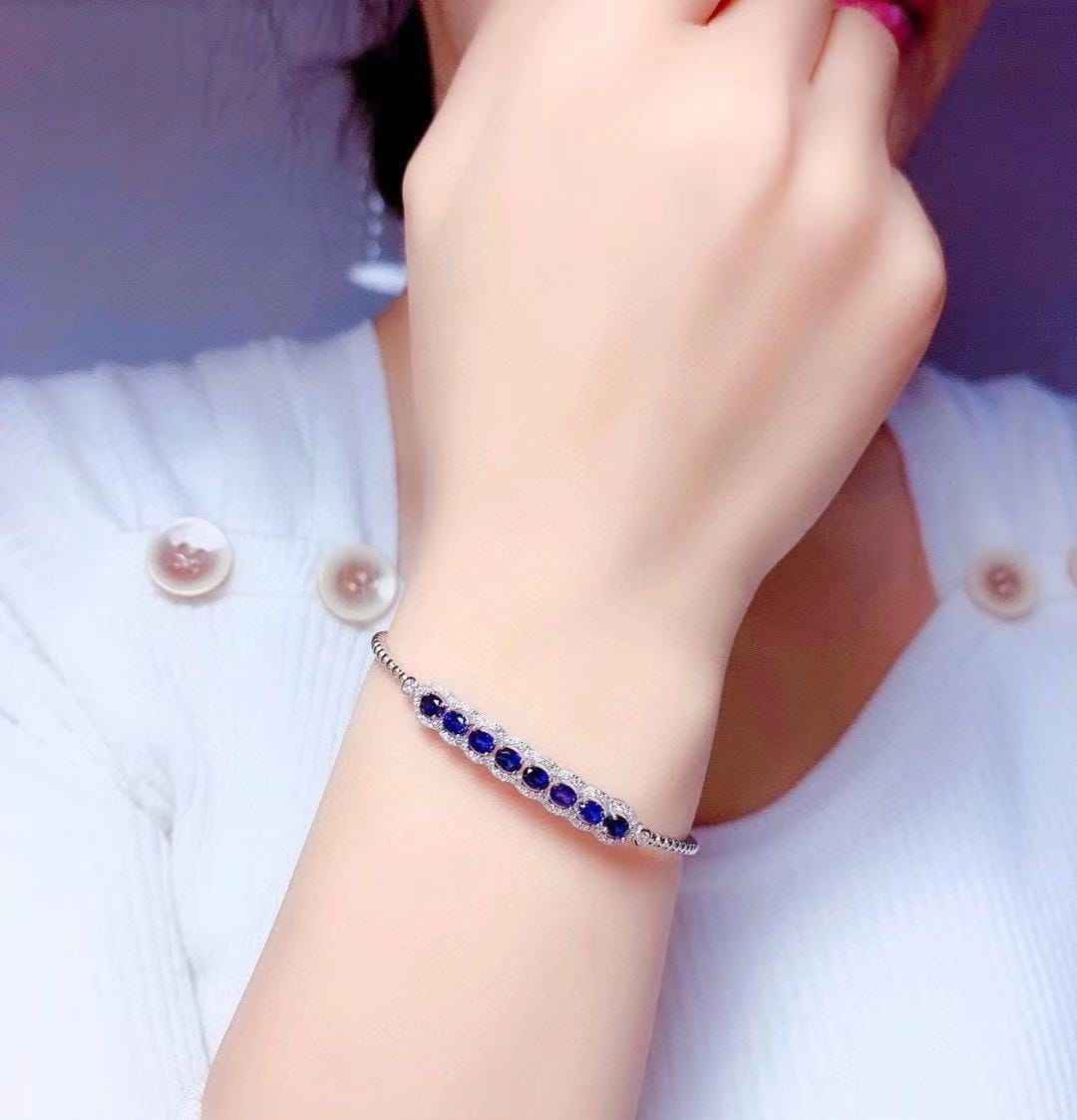 sapphire bangle bracelet