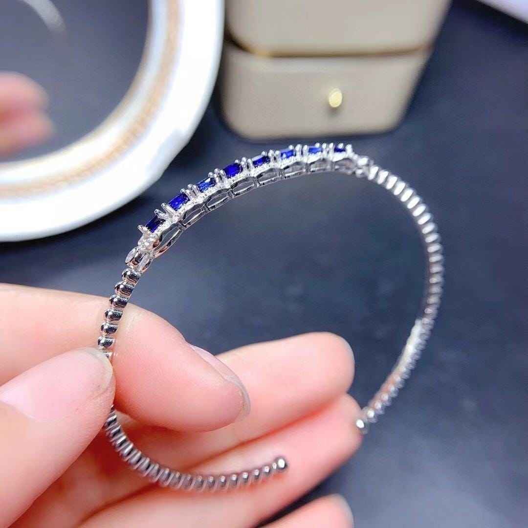 sapphire bangle bracelet