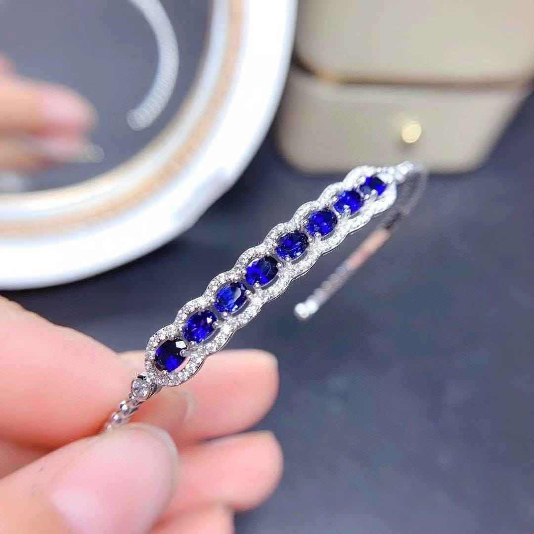 sapphire bangle bracelet