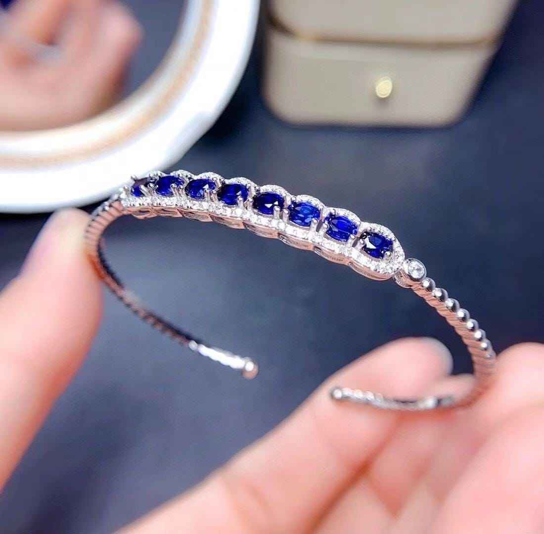 sapphire bangle bracelet