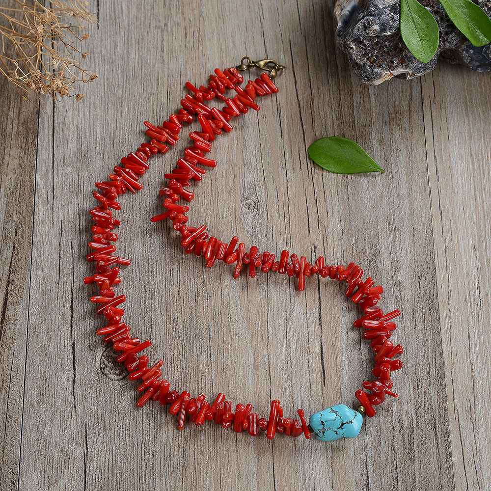 Red Branch Coral Necklace