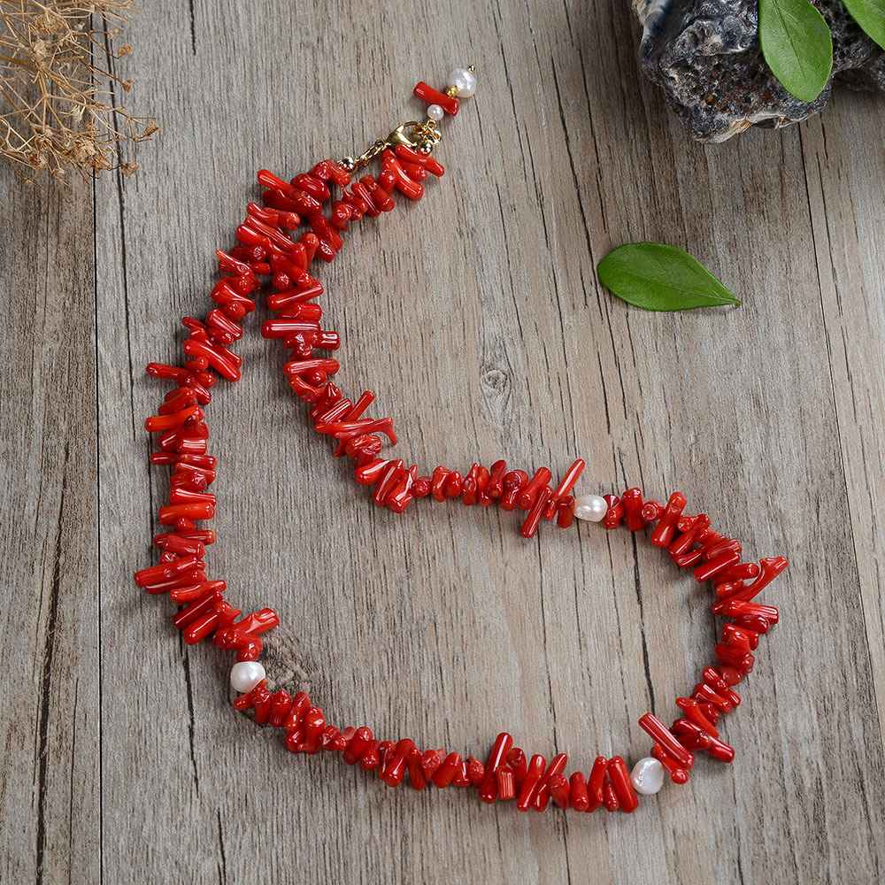 Red Branch Coral Necklace