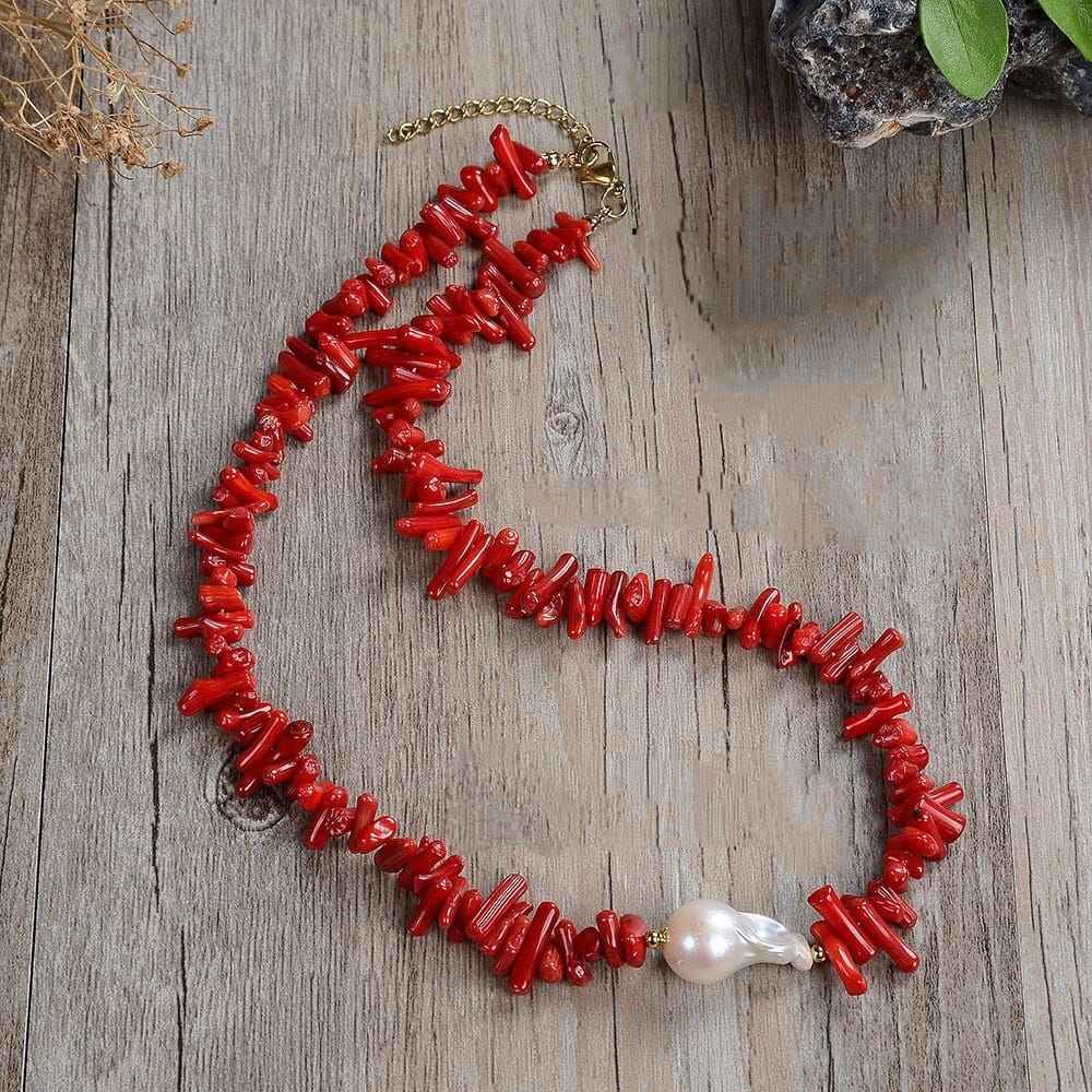 Red Branch Coral Necklace