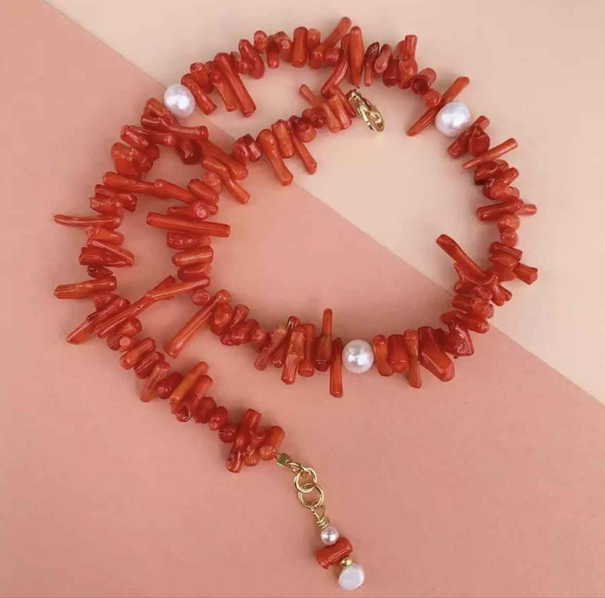 Red Branch Coral Necklace