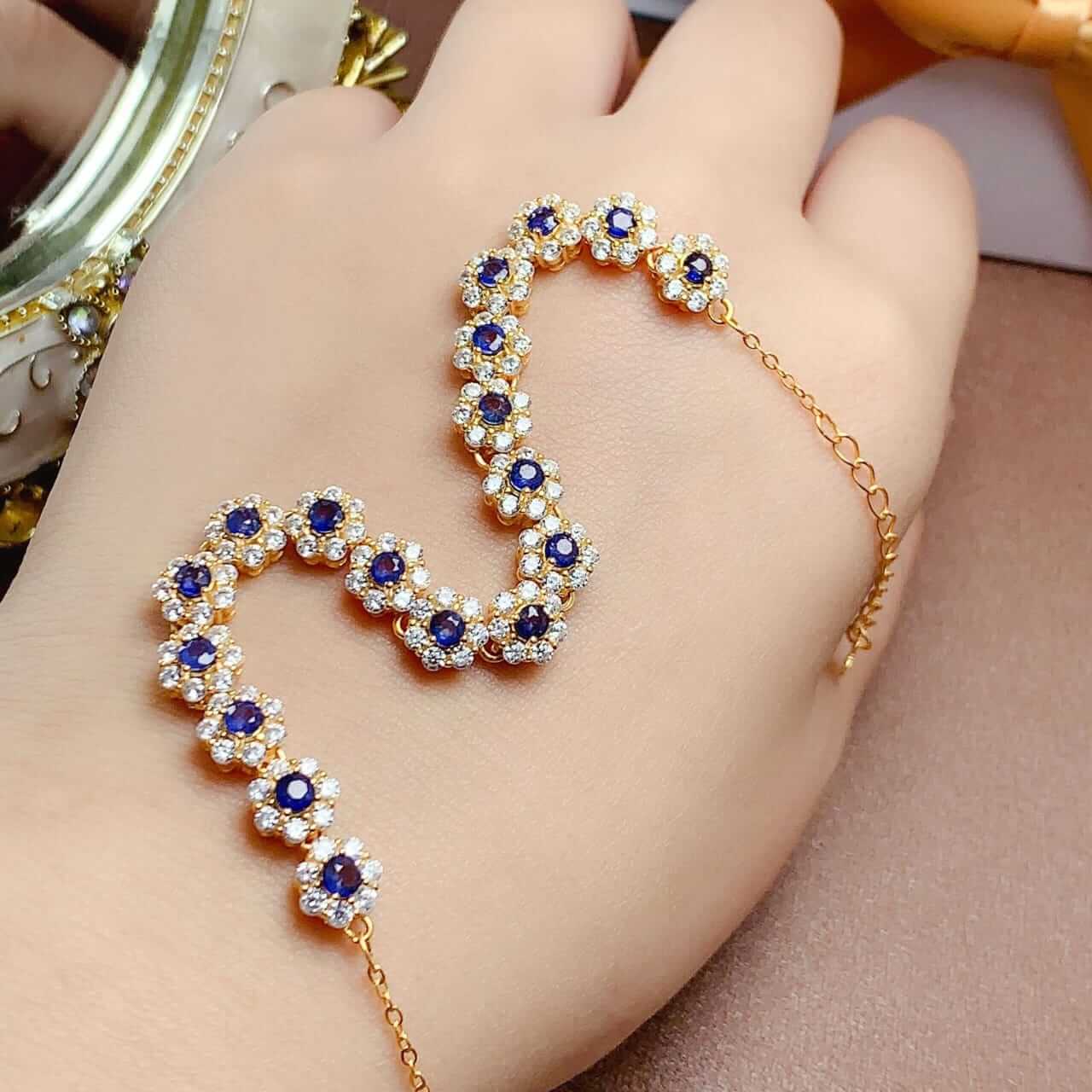 Sapphire Bracelet Gold