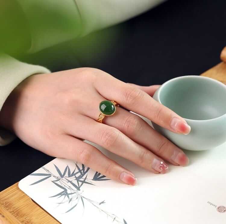 Jade Ring Gold