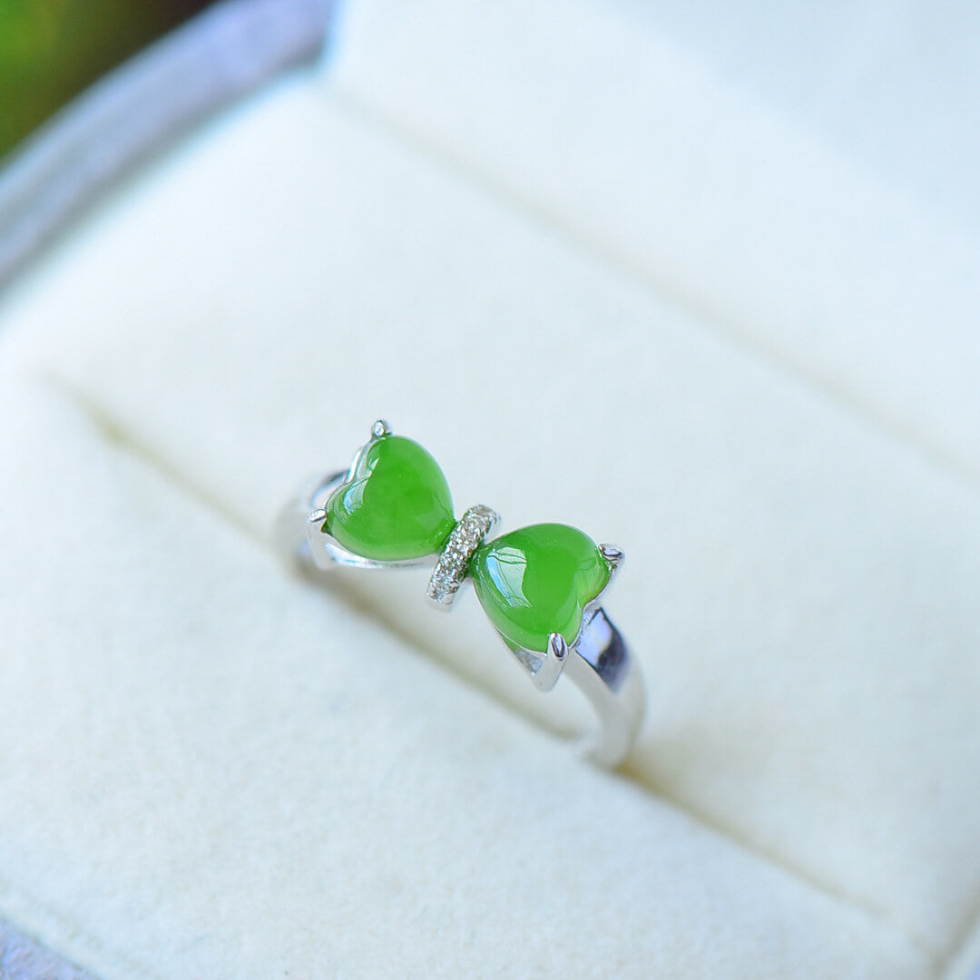 Jade Bow Ring