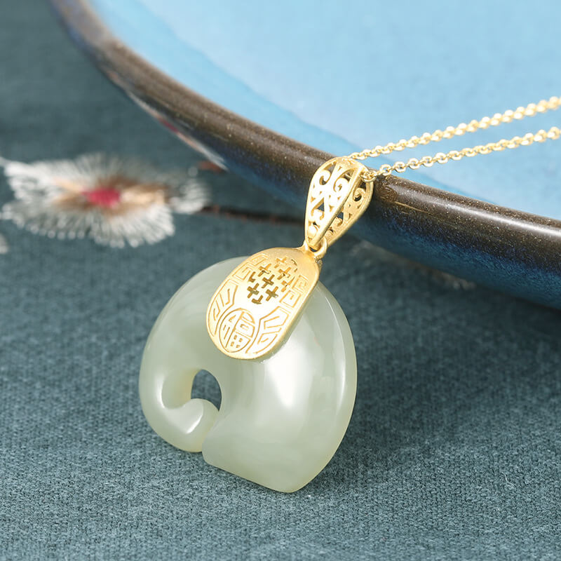 Jade Elephant Necklace