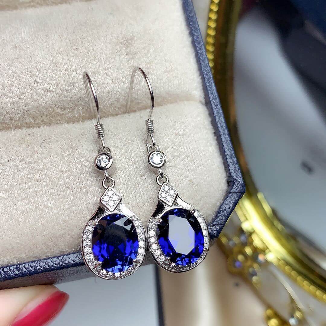 Sapphire Dangle Earrings