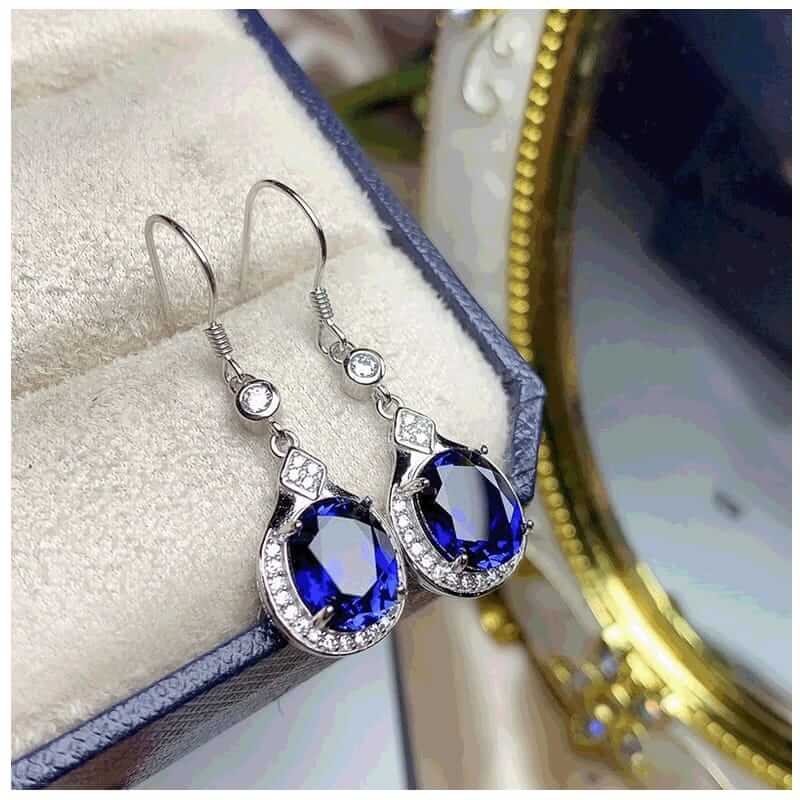 Sapphire Dangle Earrings