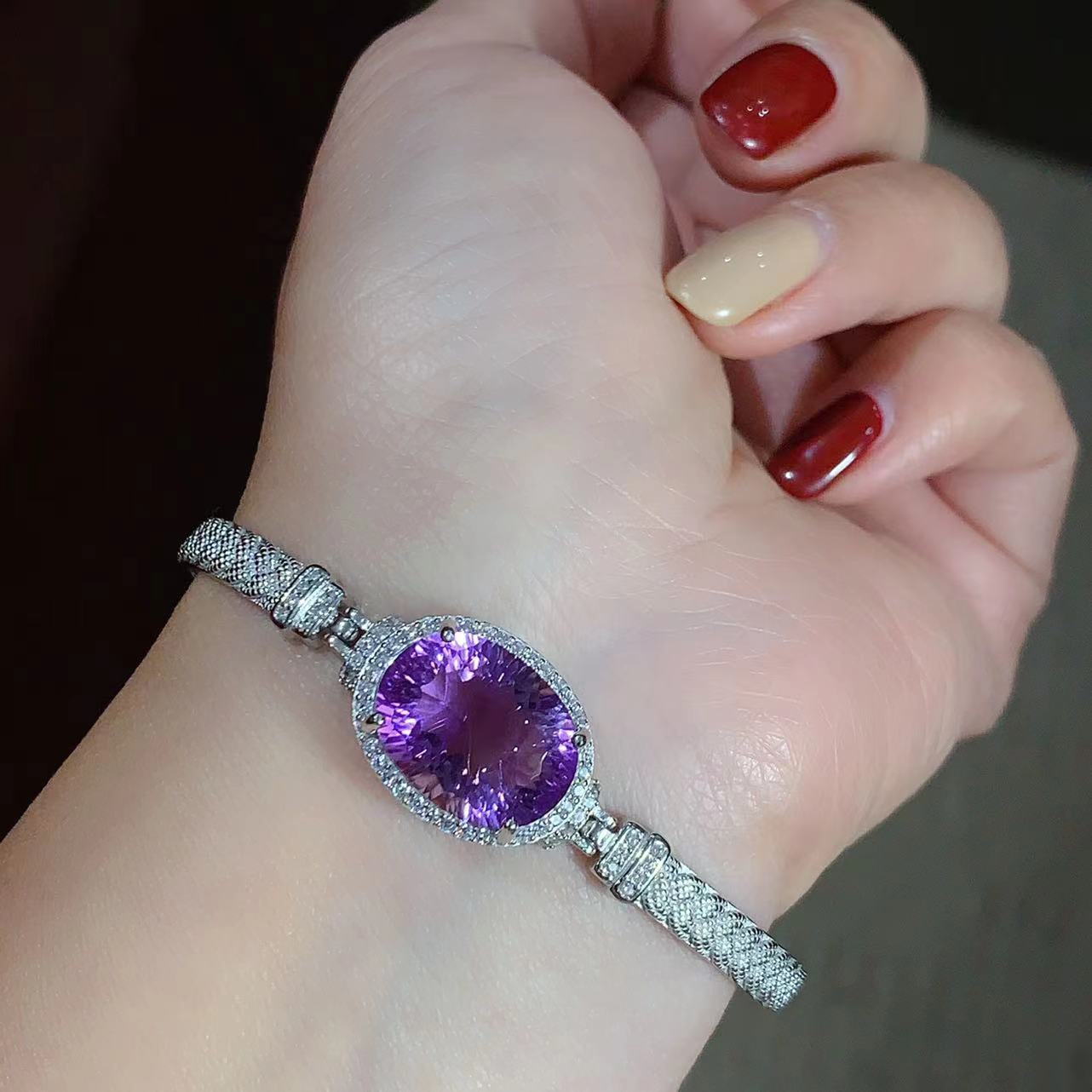 Amethyst Stone Bracelet