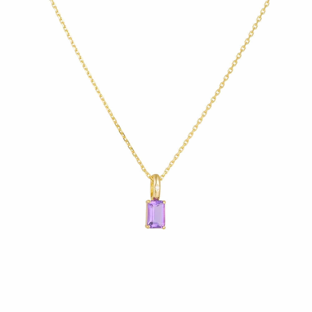 Amethyst Gold Necklace