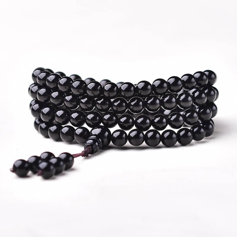 Obsidian Bead Necklace