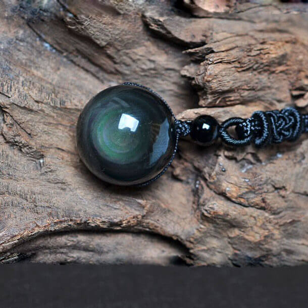 Obsidian Stone Necklace