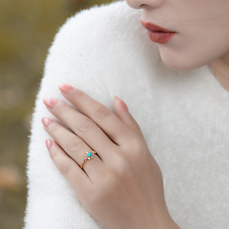 Turquoise Wedding Ring