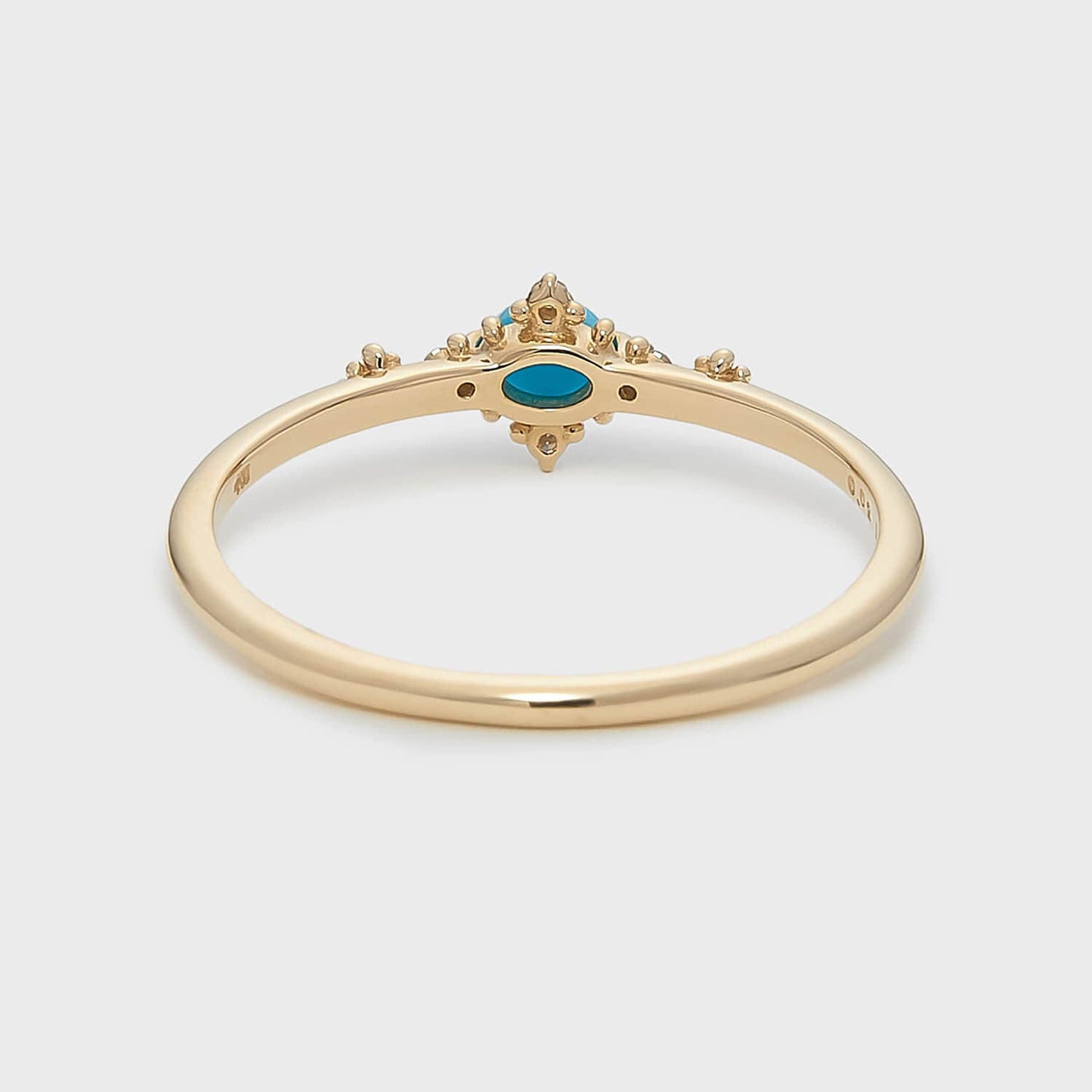 Turquoise Diamond Ring