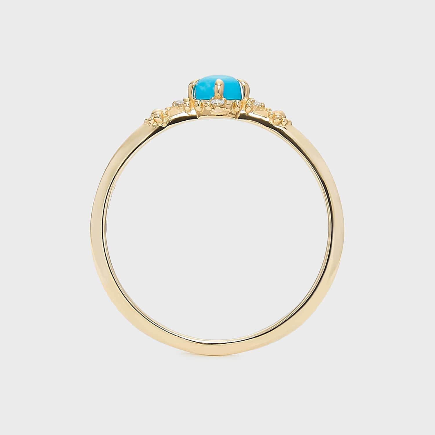 Turquoise Diamond Ring