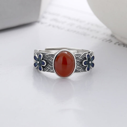 Vintage Red Coral Ring