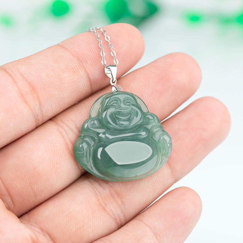 Feng Shui Necklace for Wealth - Jade Buddha Necklace