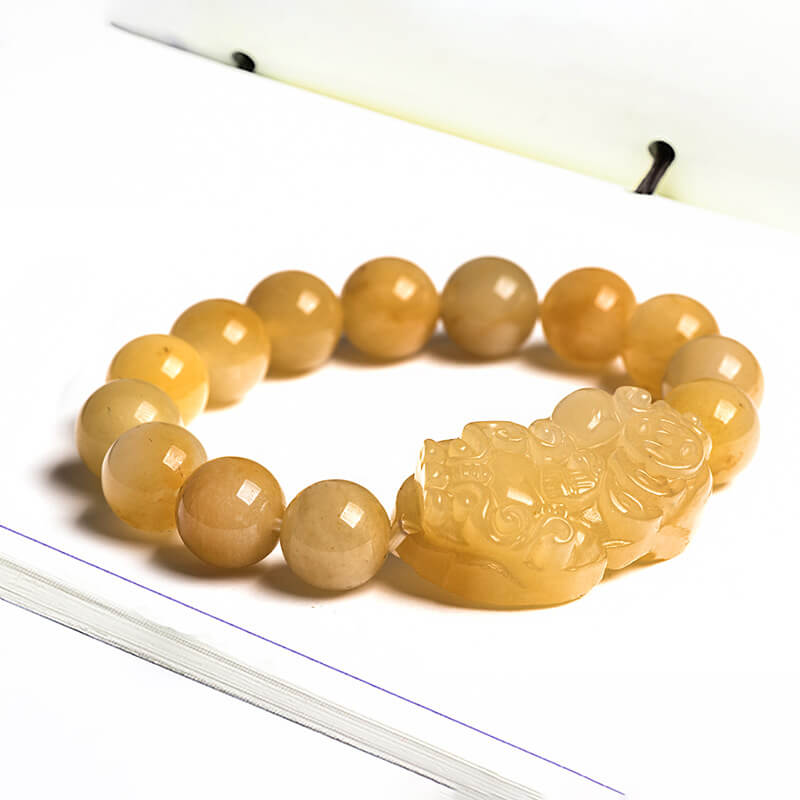 Feng Shui Pixiu Bracelet - Mens Jade Bracelet