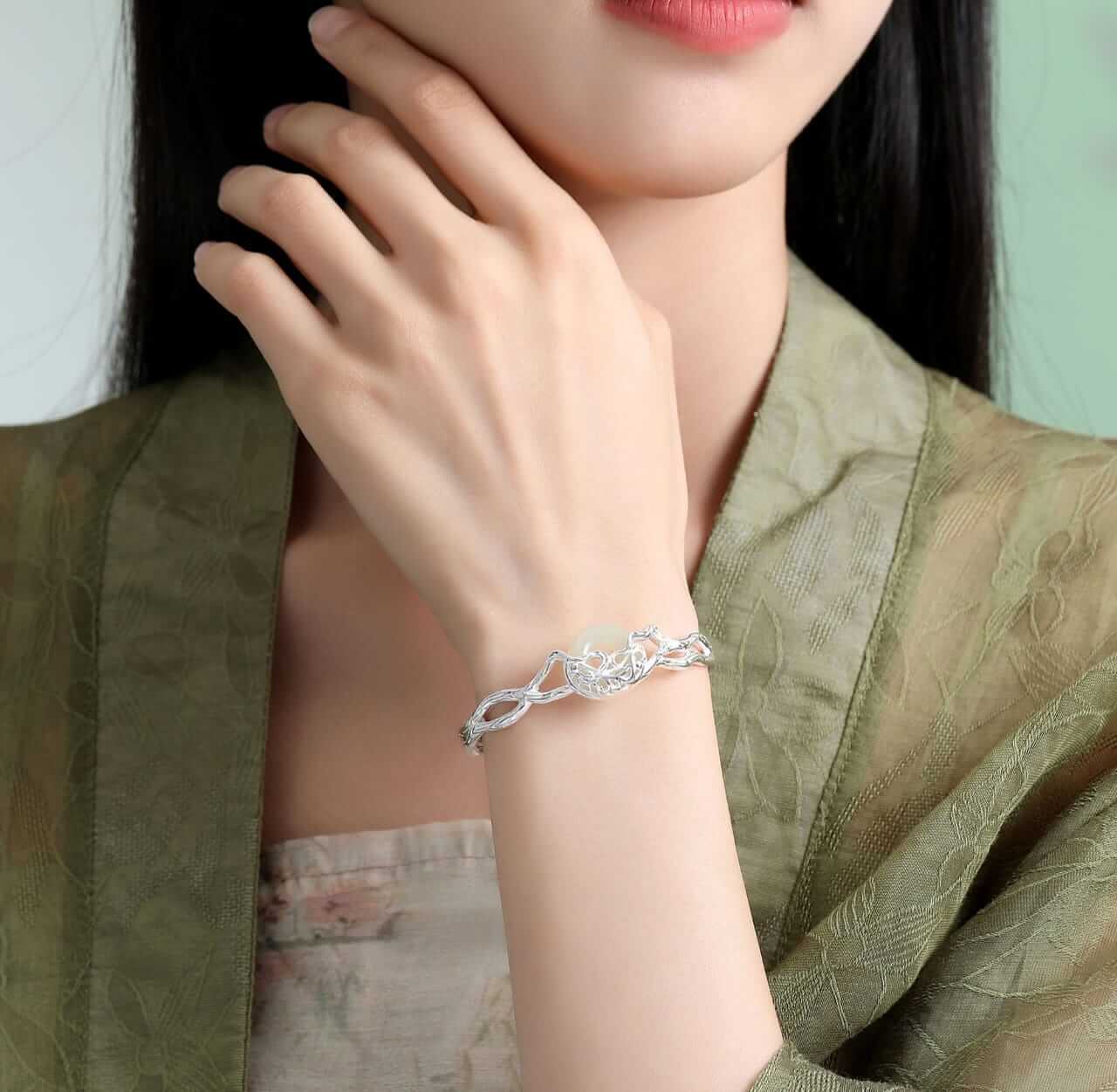 Dragon Feng Shui Bracelet - Jade Bangle Bracelet