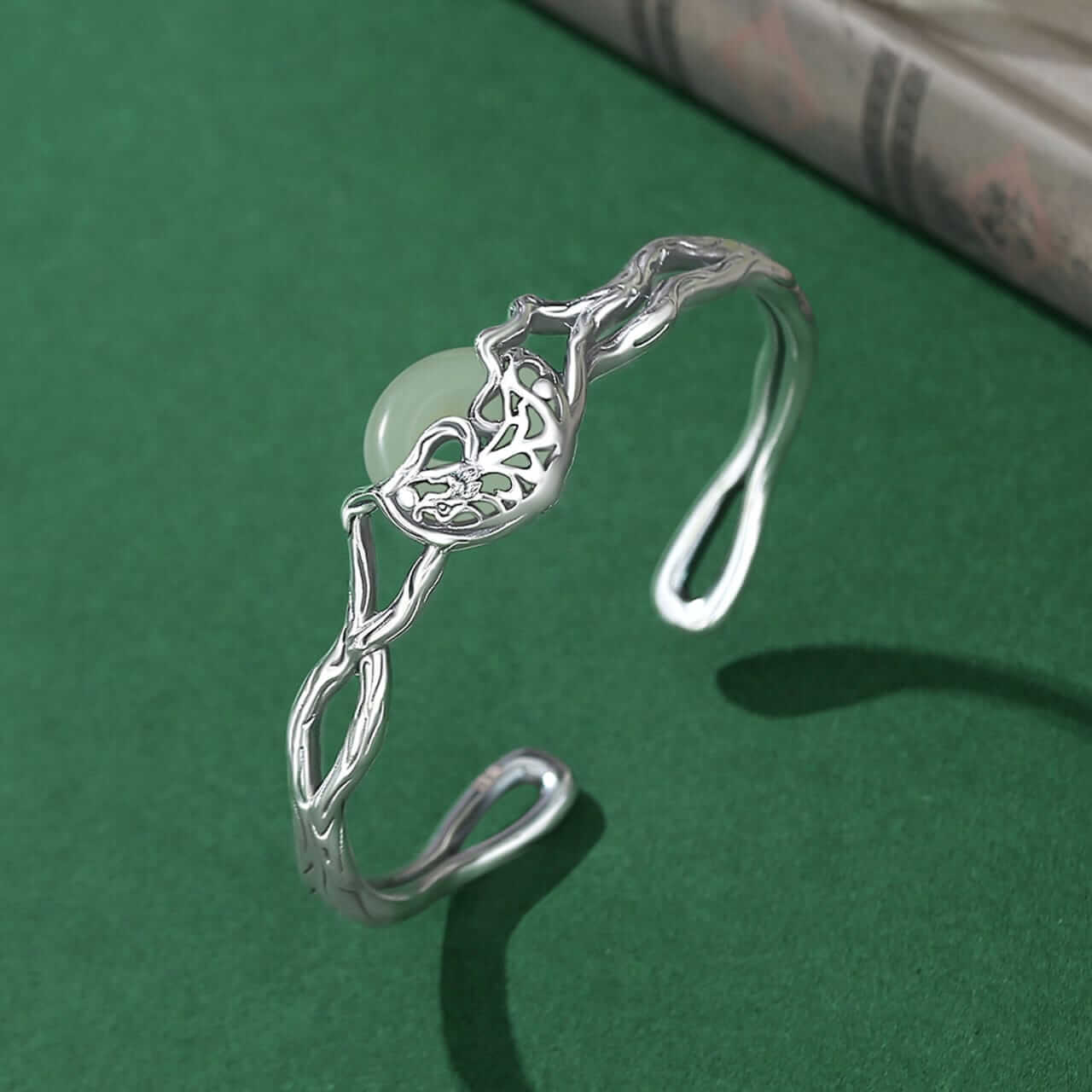 Dragon Feng Shui Bracelet - Jade Bangle Bracelet