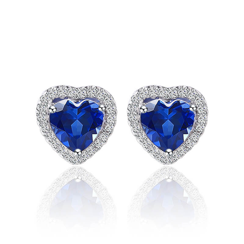 Success Earrings	- Sapphire Stud Earrings