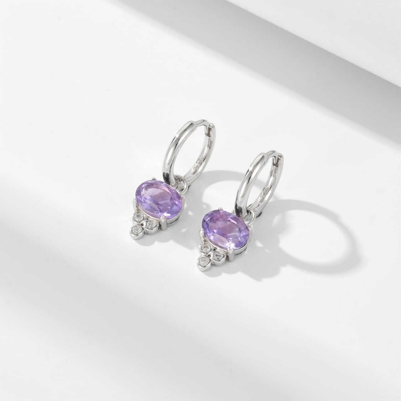 Amethyst Earrings - February Birthstone Earrings