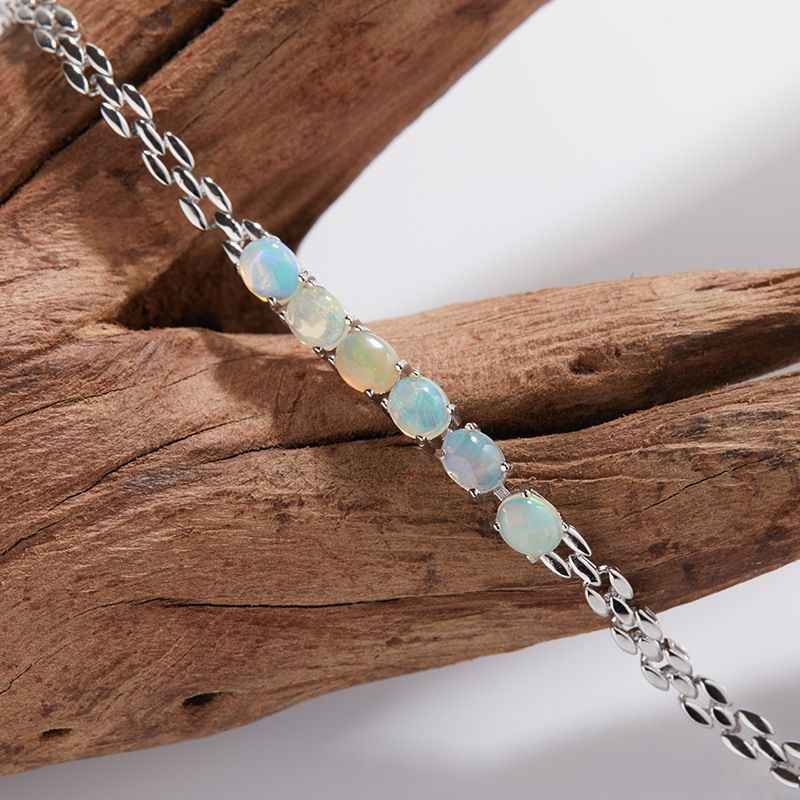 Opal Tennis Bracelet - October Birthstone Jewelry