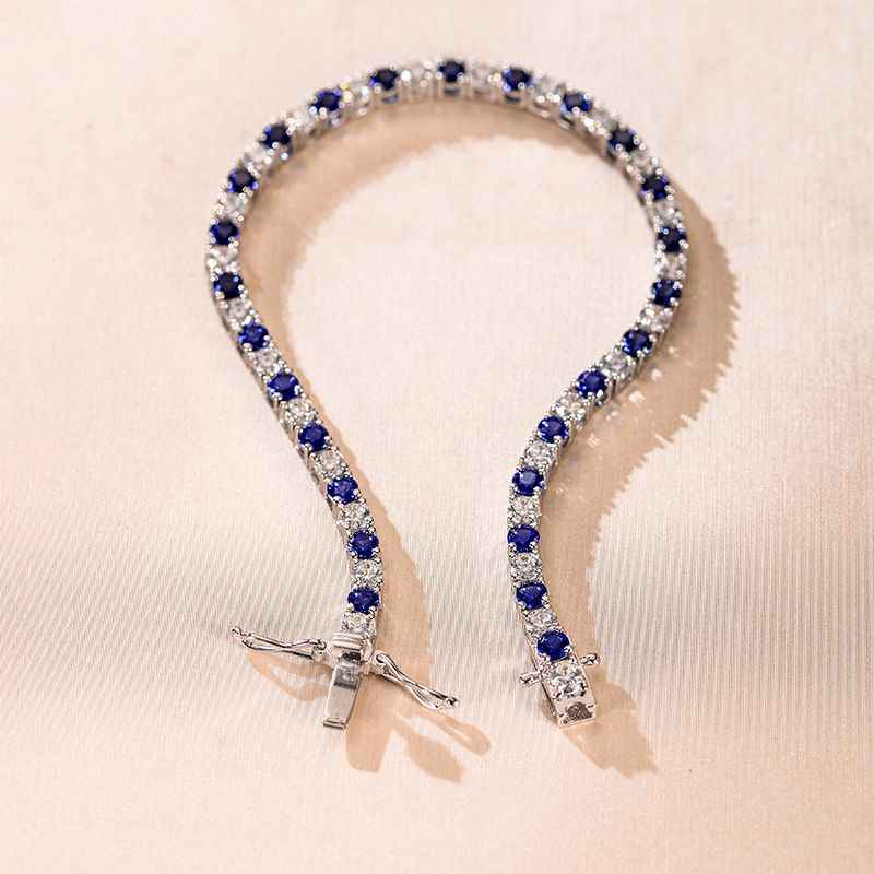 sapphire tennis bracelet