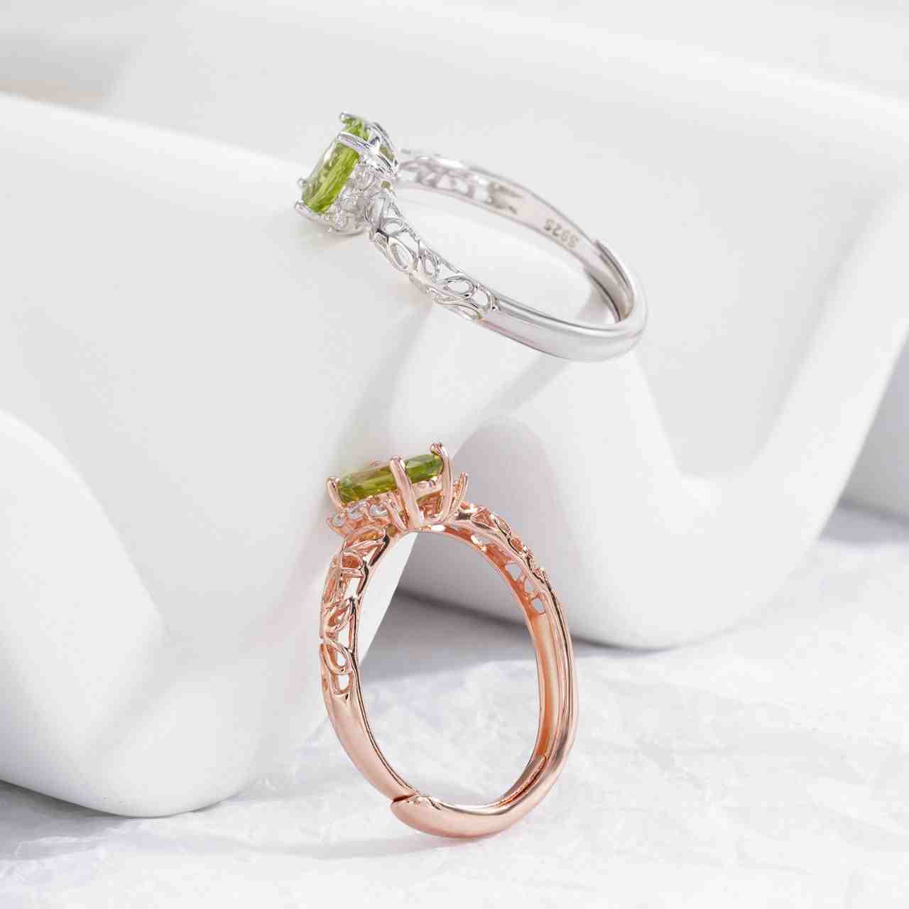 Peridot Wedding Rings