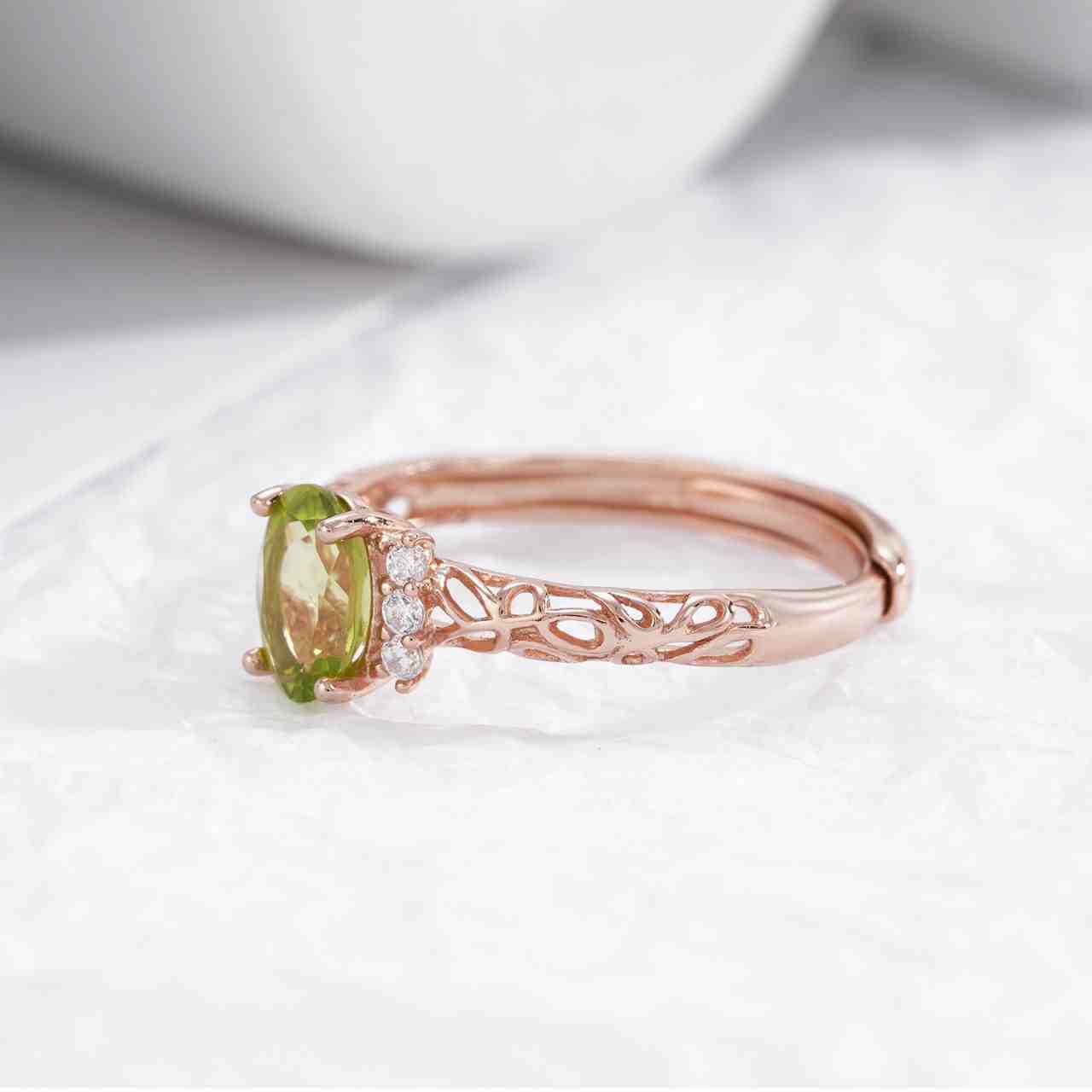 Peridot Wedding Rings