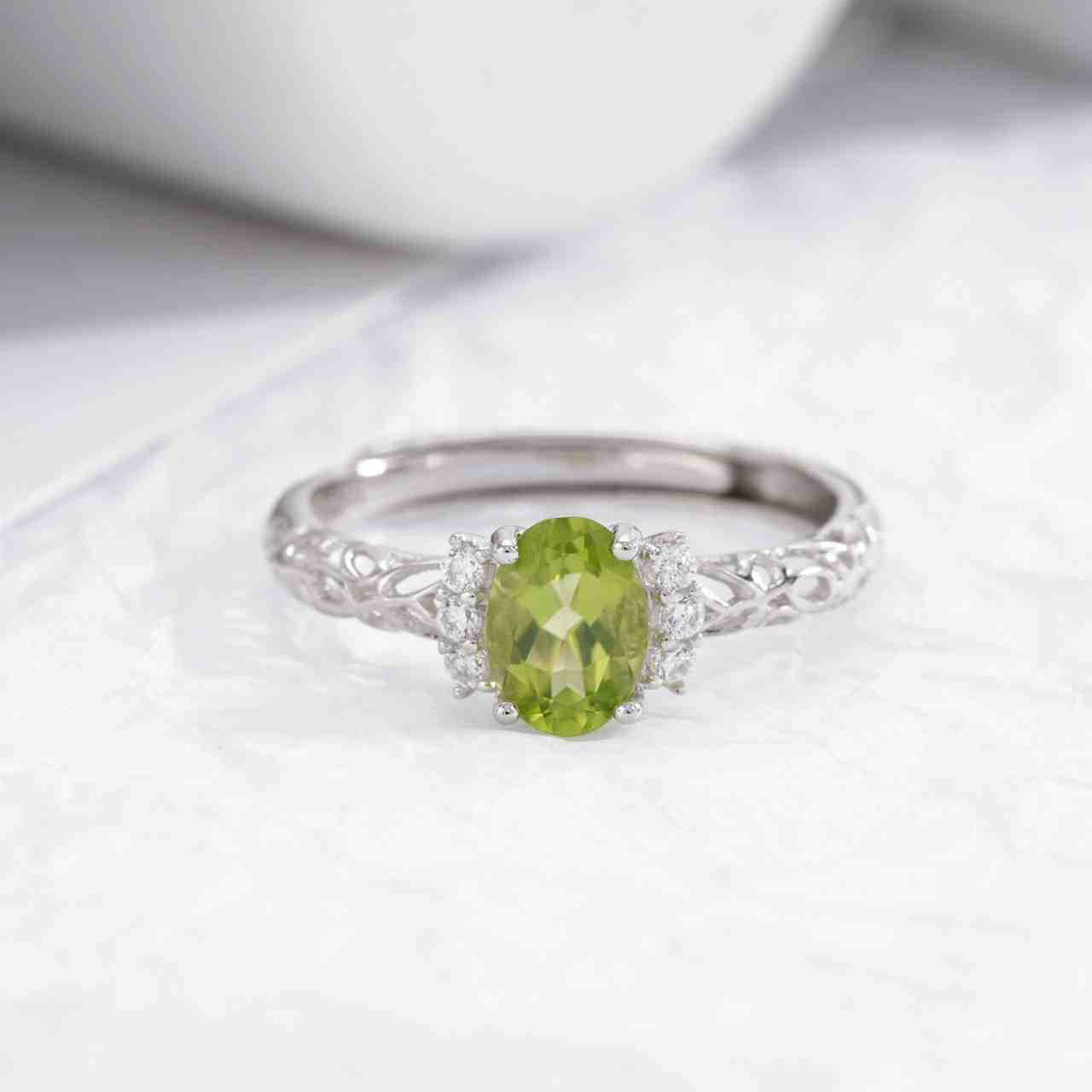 Peridot Wedding Rings