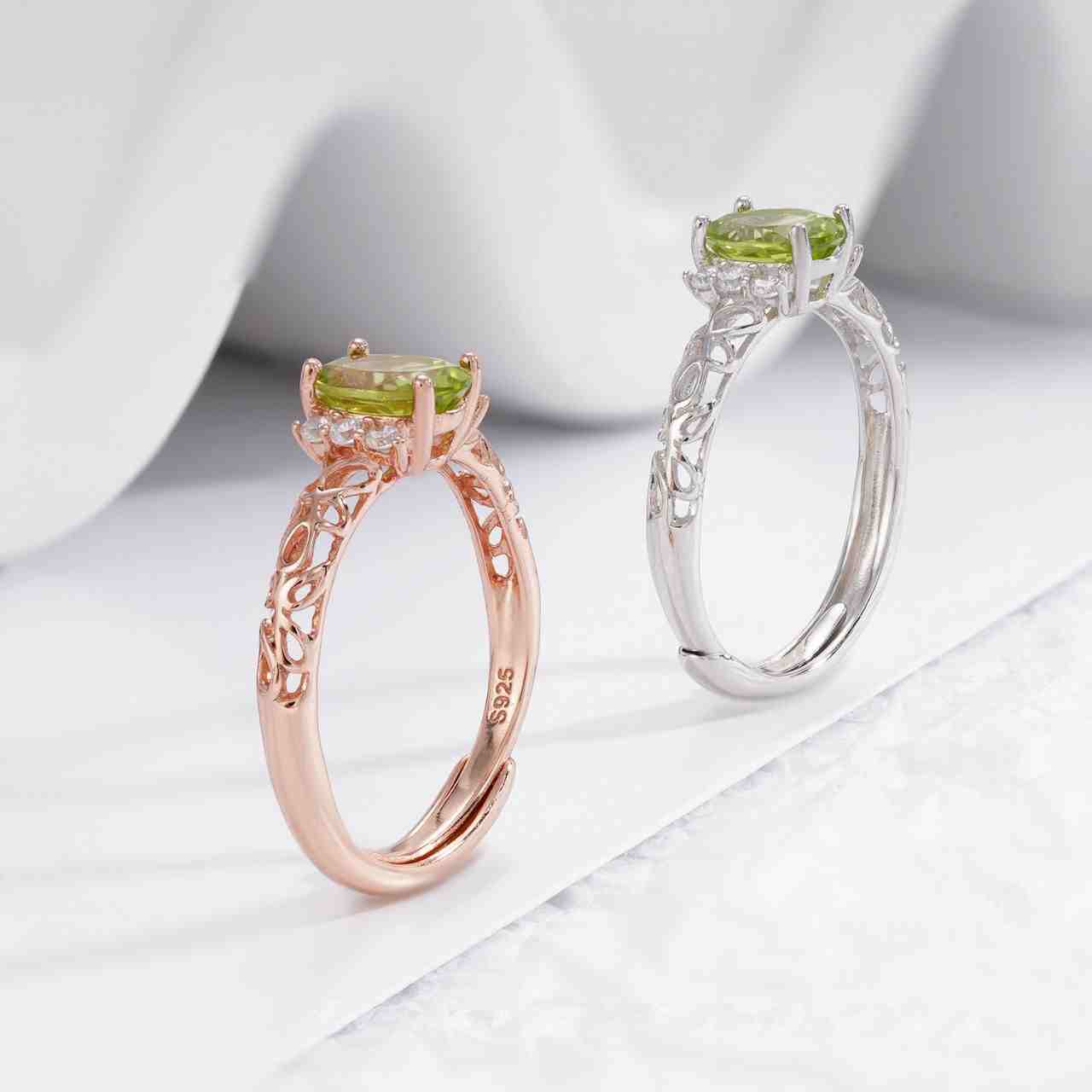 Peridot Wedding Rings