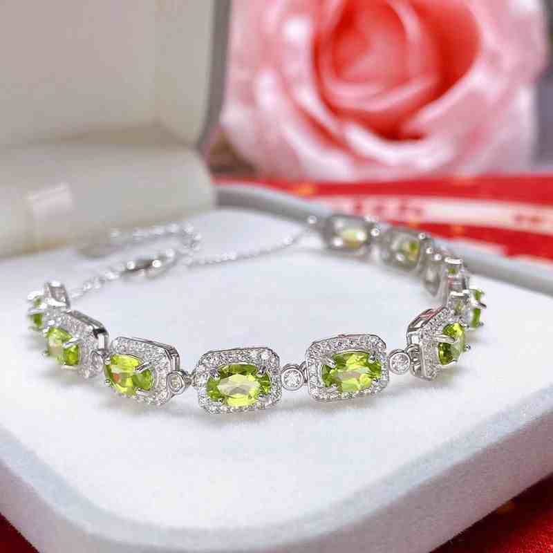 Peridot Birthstone Bracelet