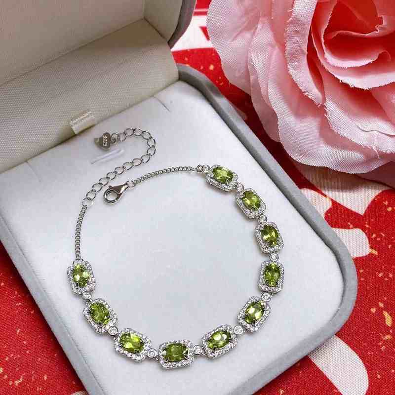 Peridot Birthstone Bracelet