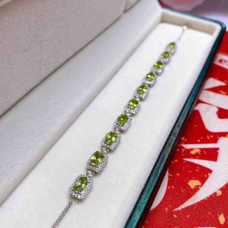 Peridot Birthstone Bracelet