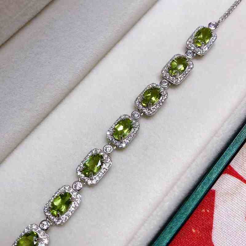 Peridot Birthstone Bracelet